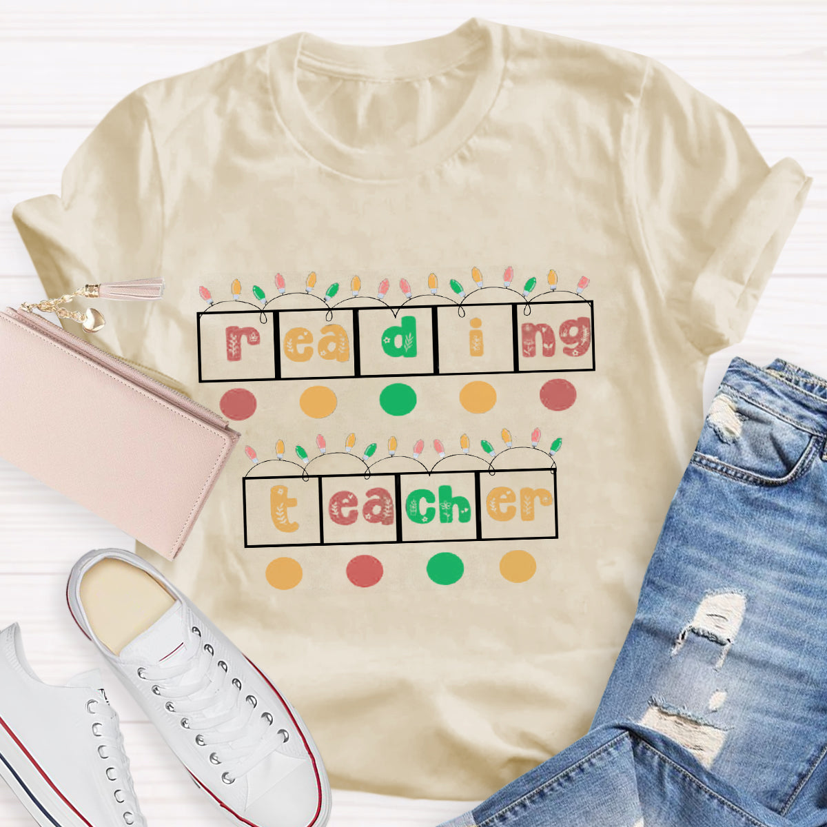 Christmas Reading Teacher T-Shirt