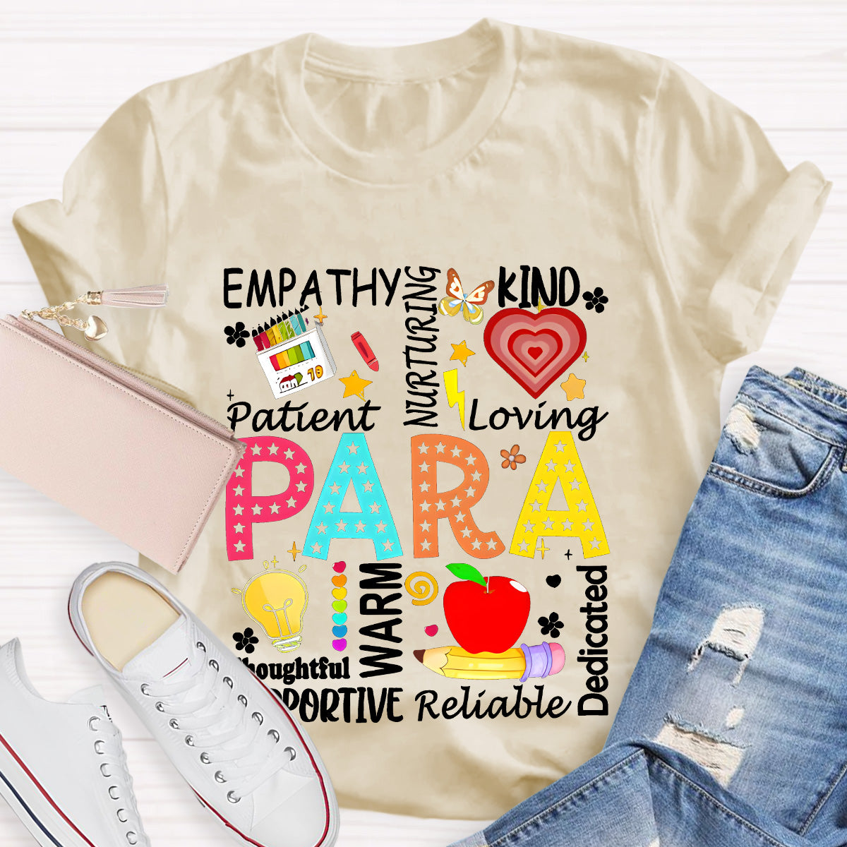 Para Warm Empathy Kind Loving Teacher T-Shirt