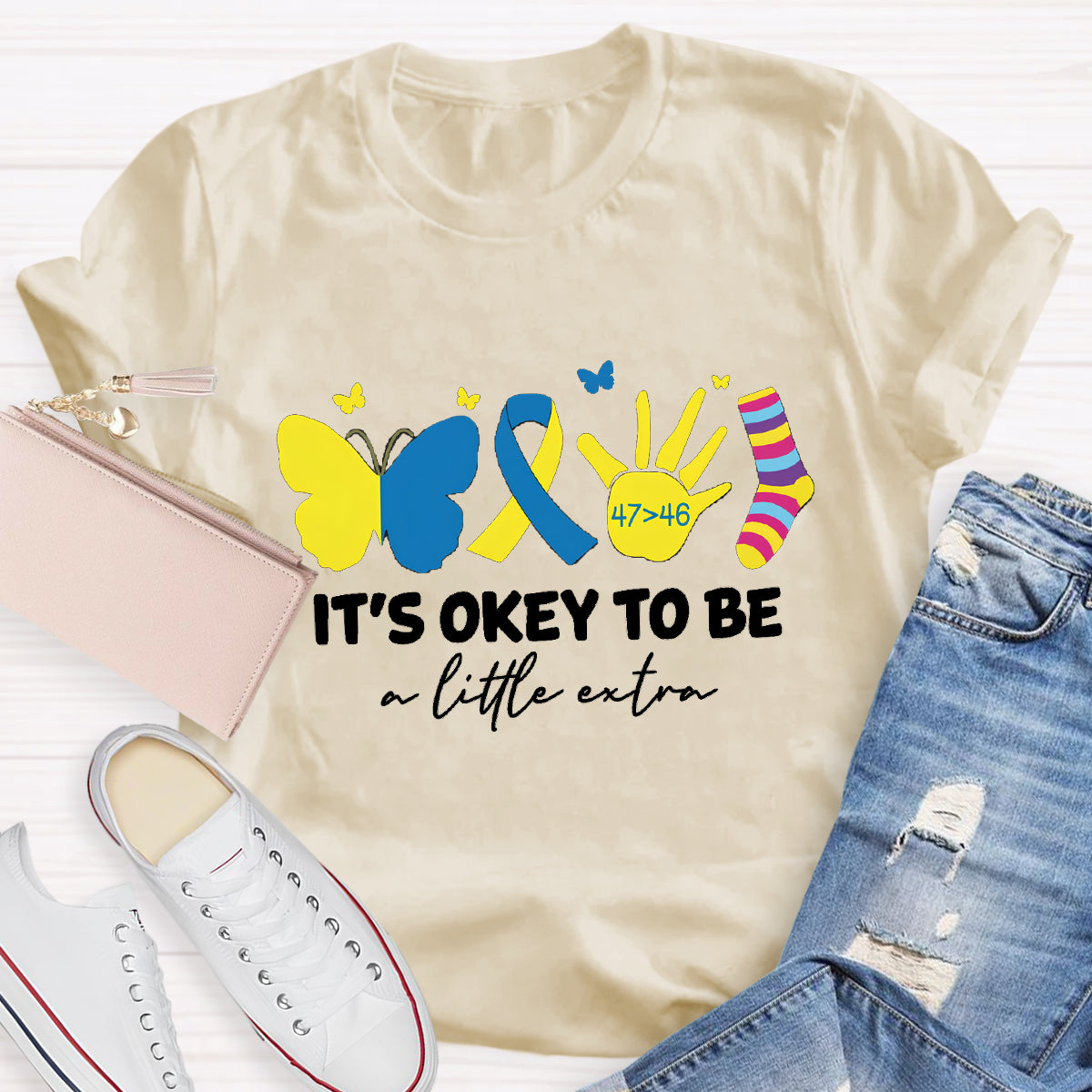 It's OK To Be A Little Extra Butterfly T-Shirt