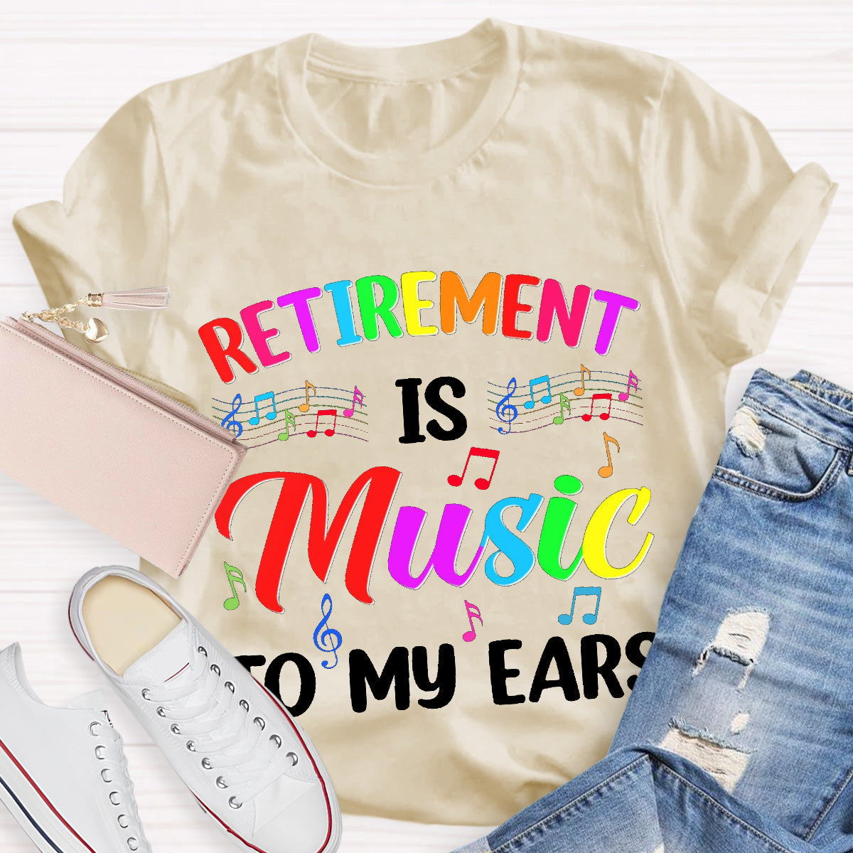 Retirement Is Music To My Ears Teacher T-Shirt