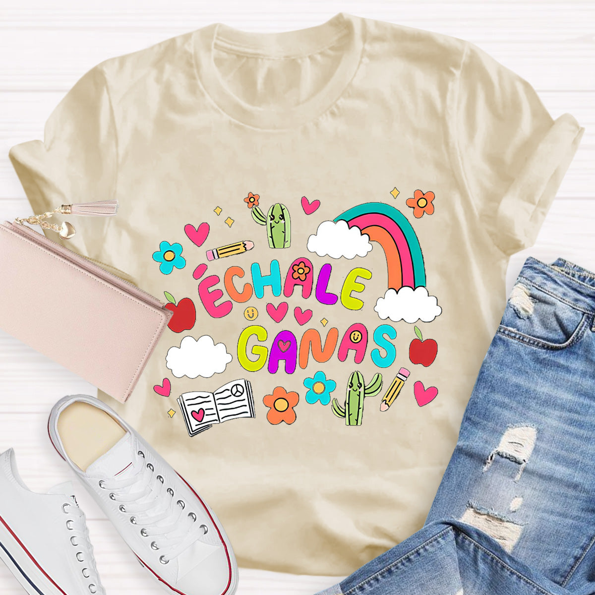 Échale Ganas Spanish Teacher T-Shirt