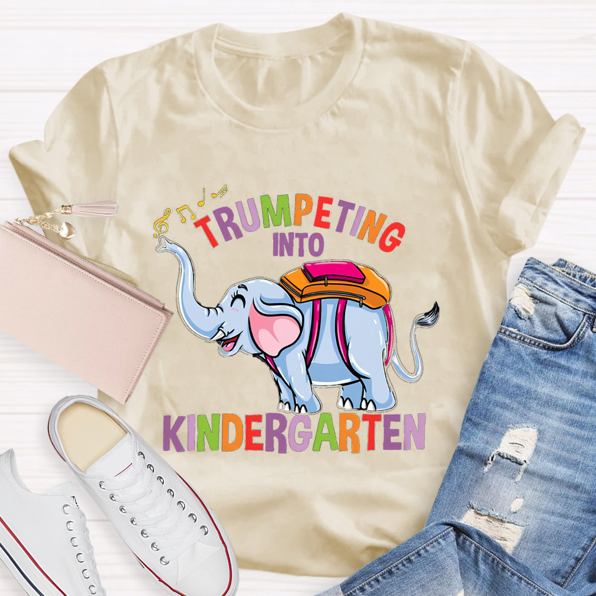 Trumpeting Into Kindergarten Teacher Shirt