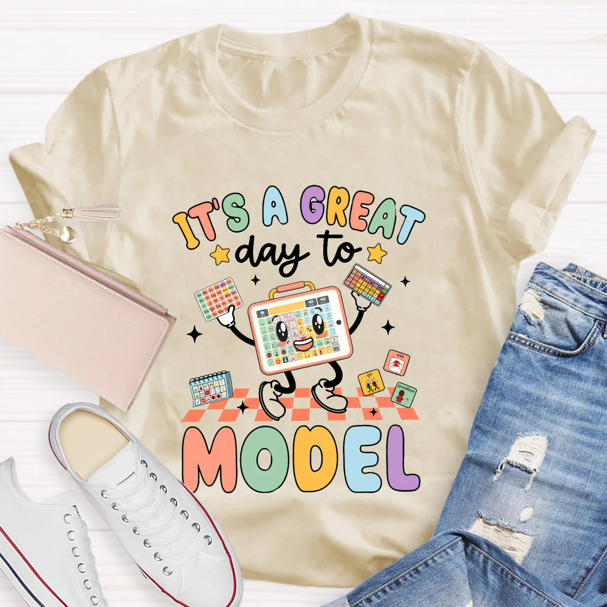It's A Great Day To Model Teacher T-Shirt