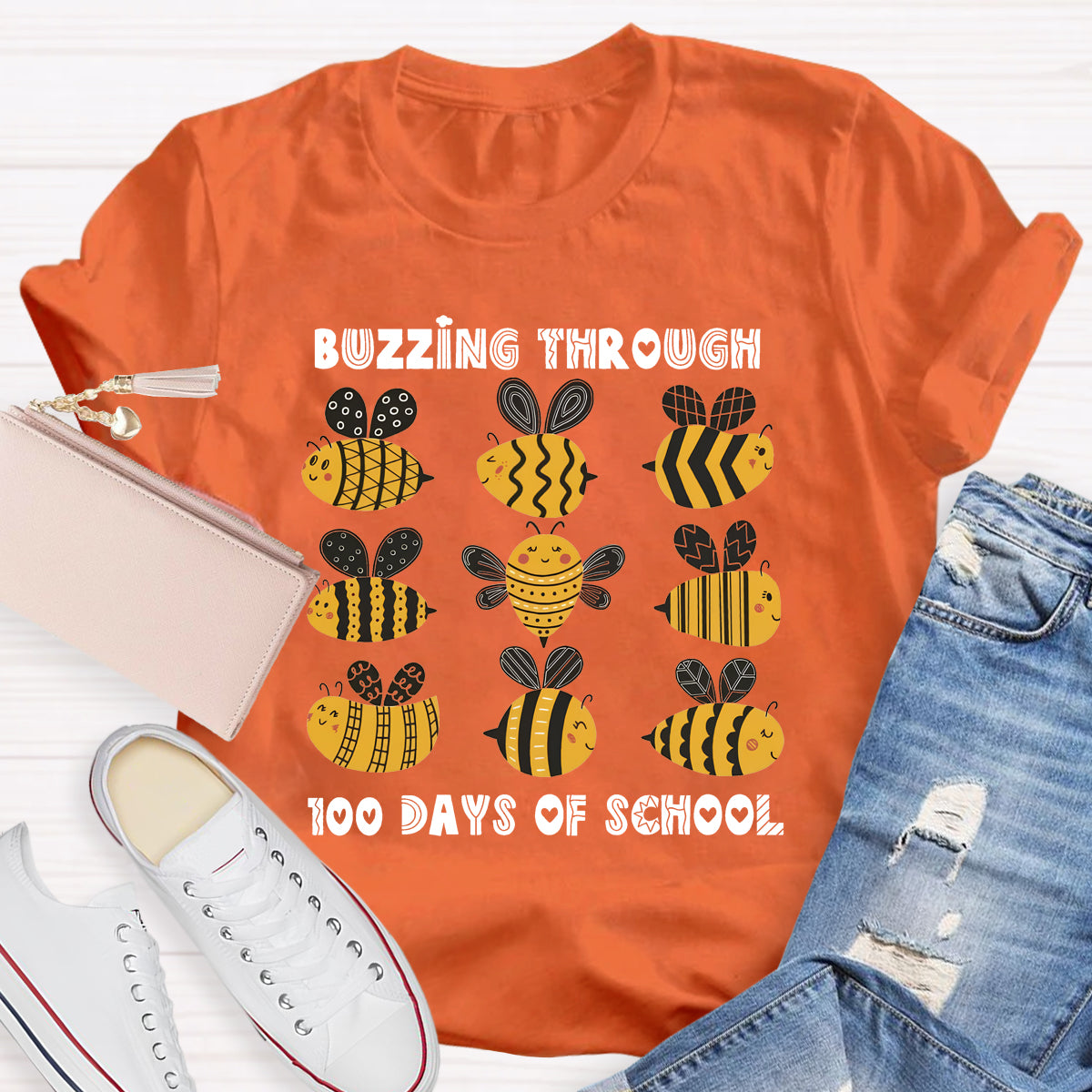 Buzzing Through 100 Days Of School T-Shirt