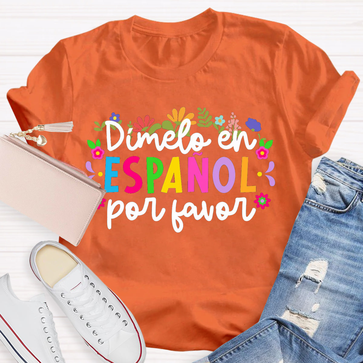 Dimelo En Espanol Por Favor Teacher T-Shirt
