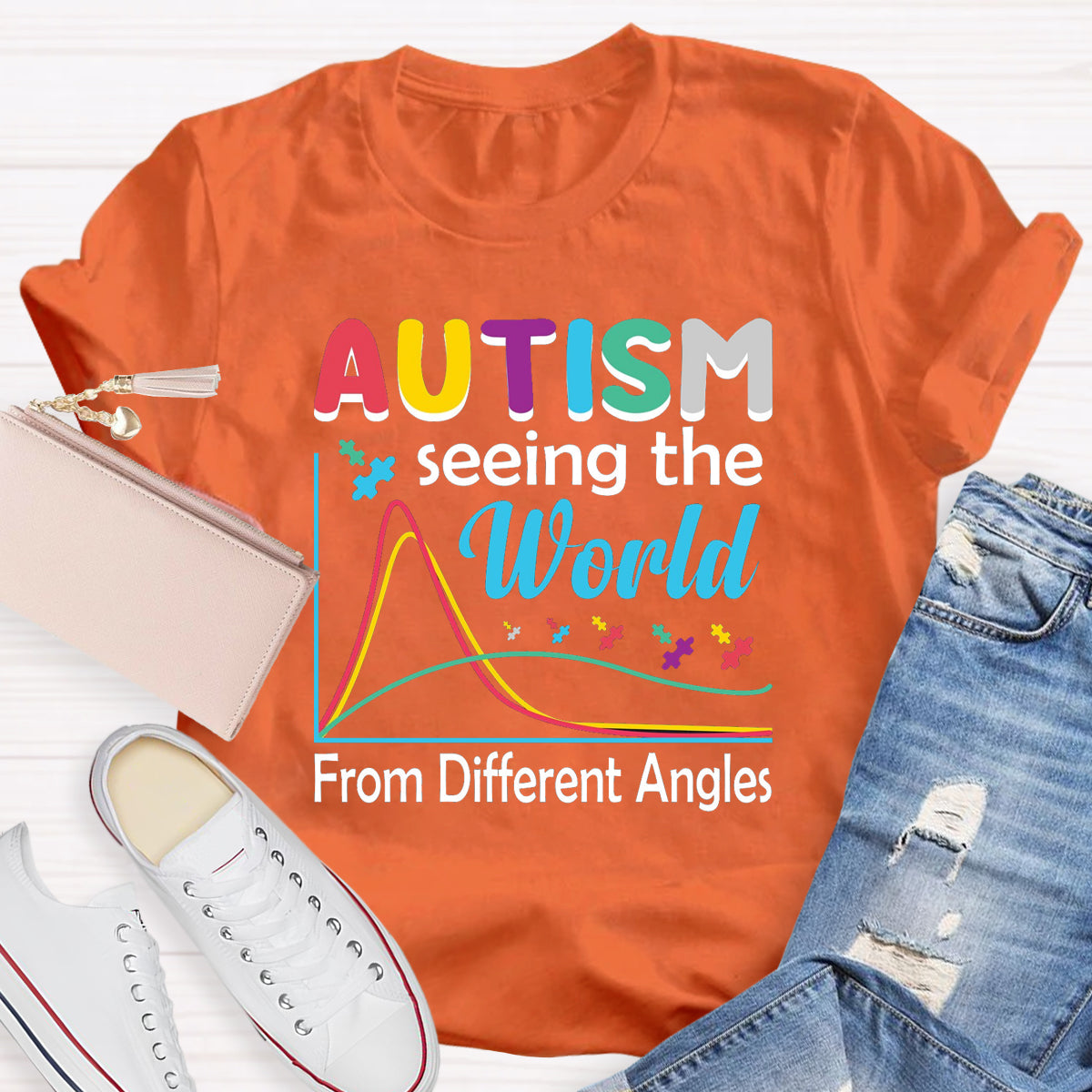 Autism Seeing The World From Different Angles T-Shirt
