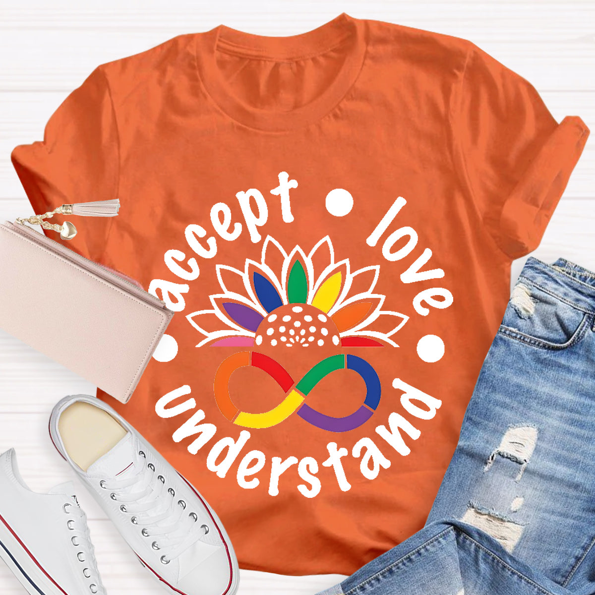 Accept Love Understand Teacher T-Shirt