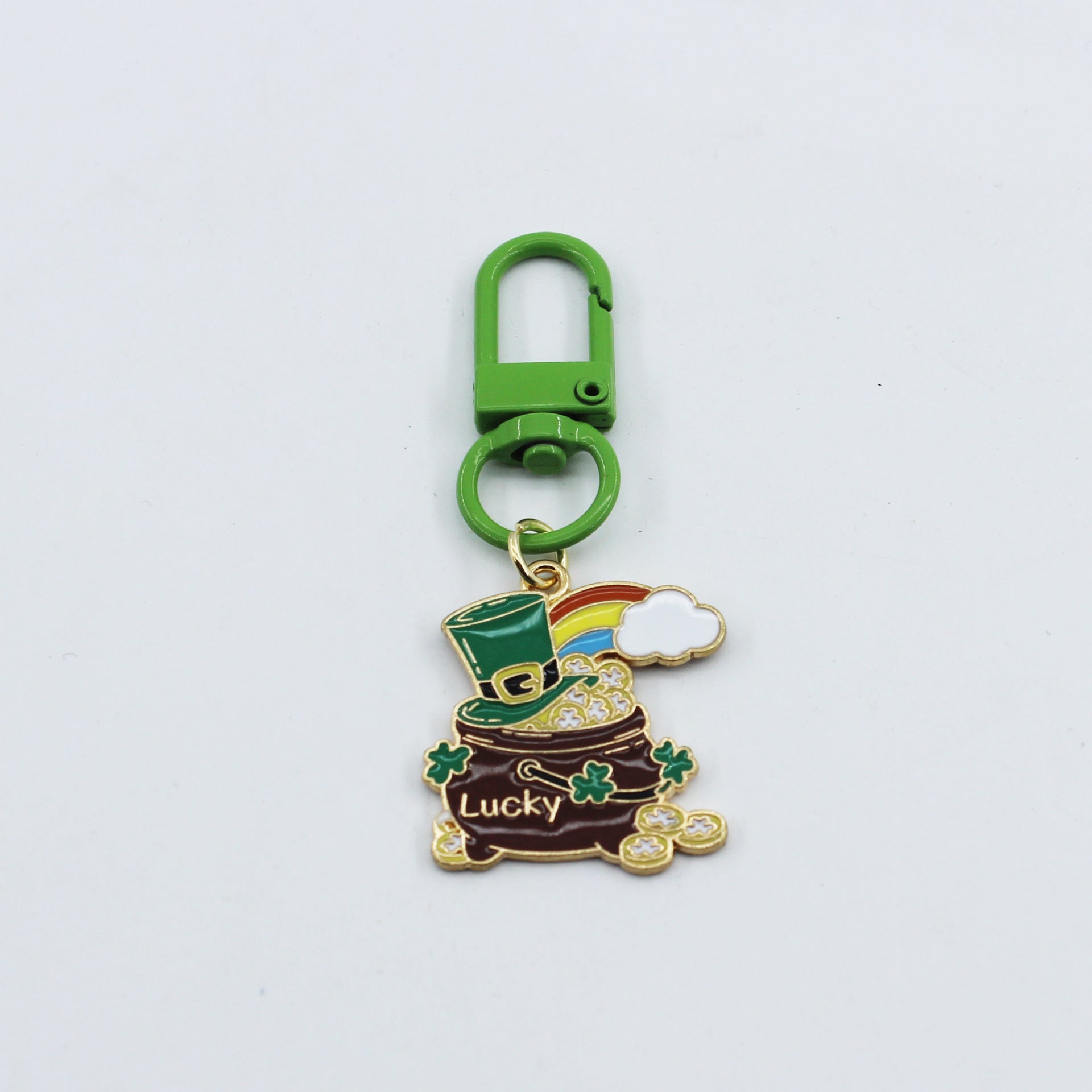 Irish Day Green Shamrock Pendant