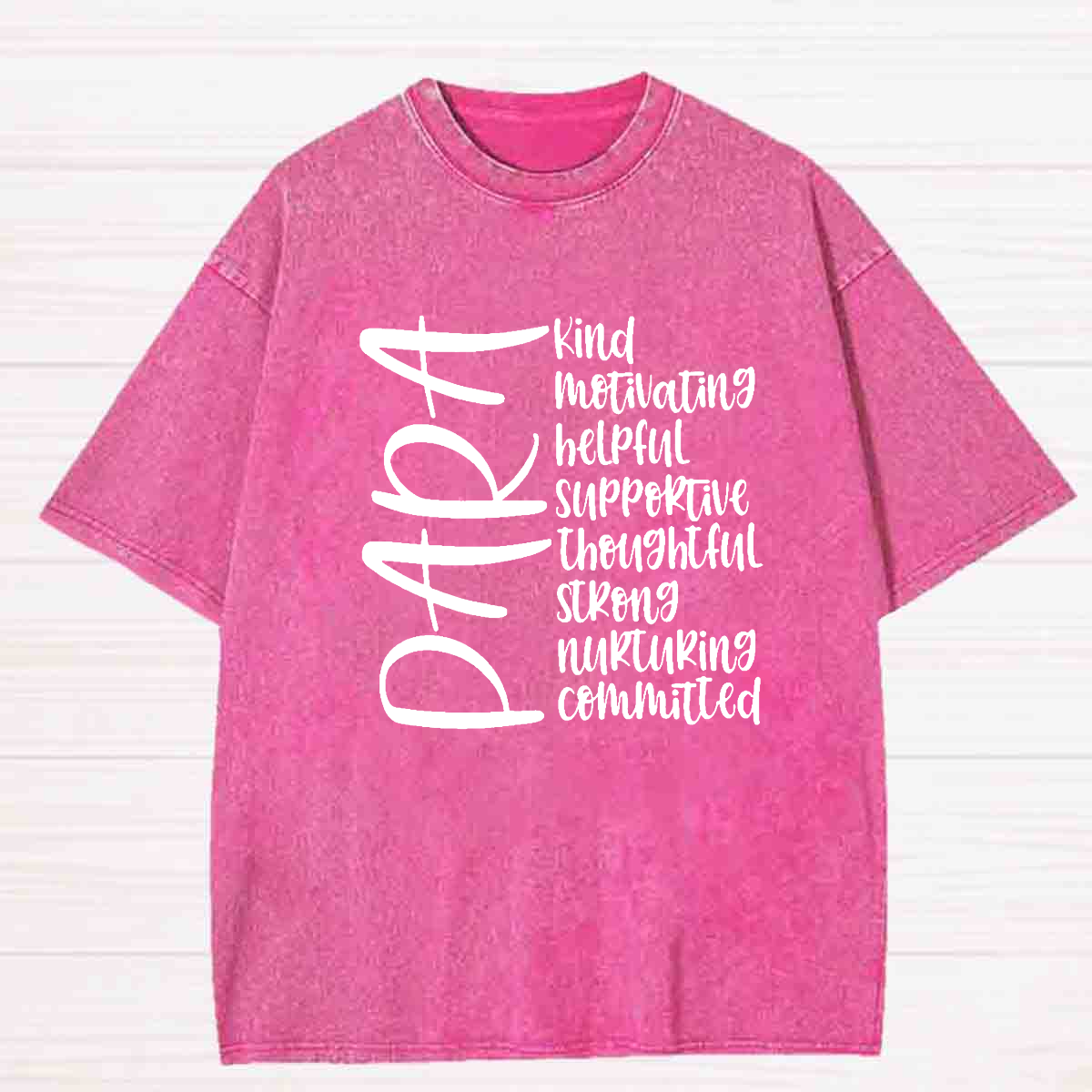 Kind Helpful Thoughtful Para Teacher Washed T-shirt