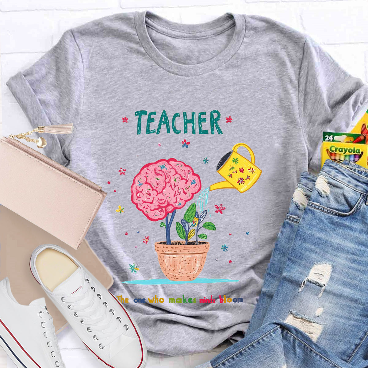 Teacher The One Who Makes Mind Bloom T-Shirt