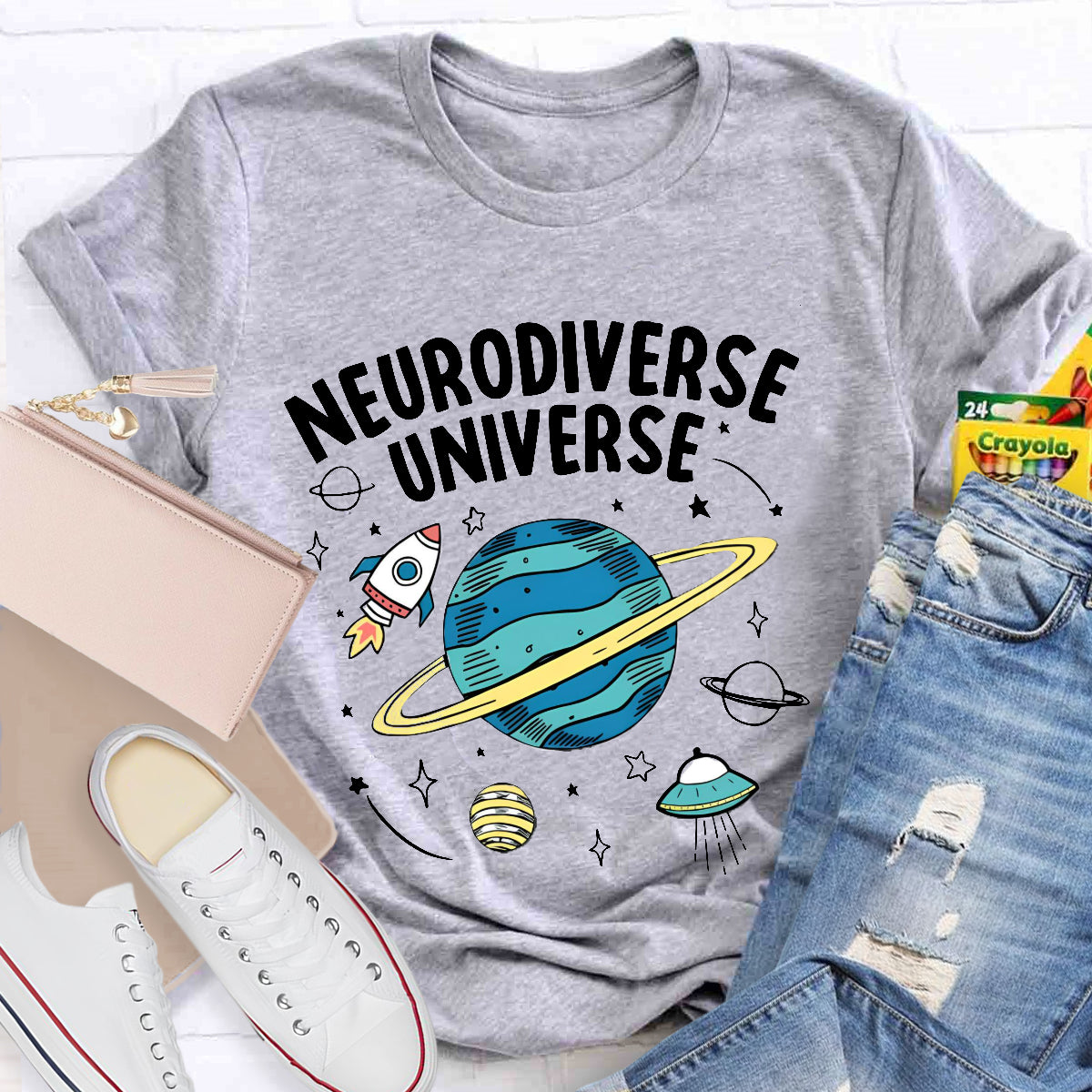 Neurodiverse Universe Teacher T-Shirt