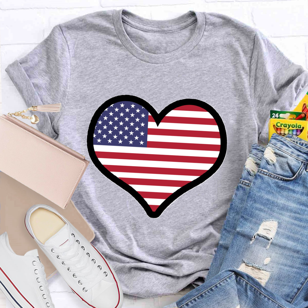 American Heart Teacher T-Shirt