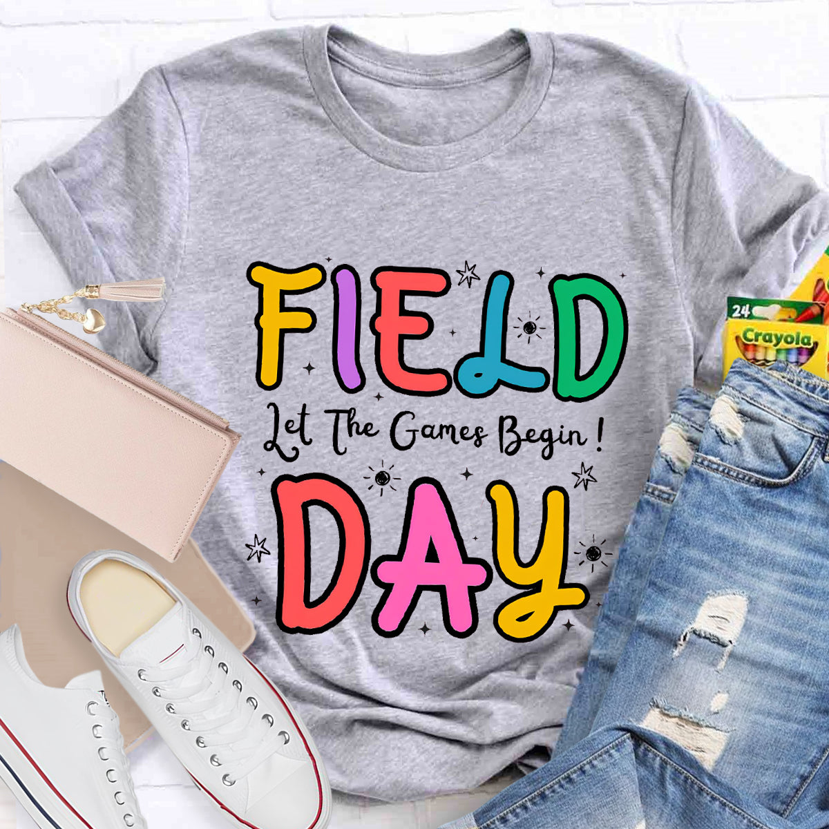 Let The Game Begin Field Day Teacher T-Shirt
