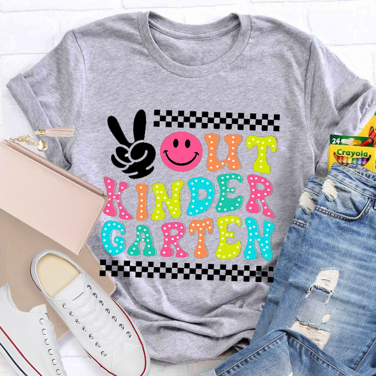 Personalized Grade Out Kindergarten Teacher T-Shirt