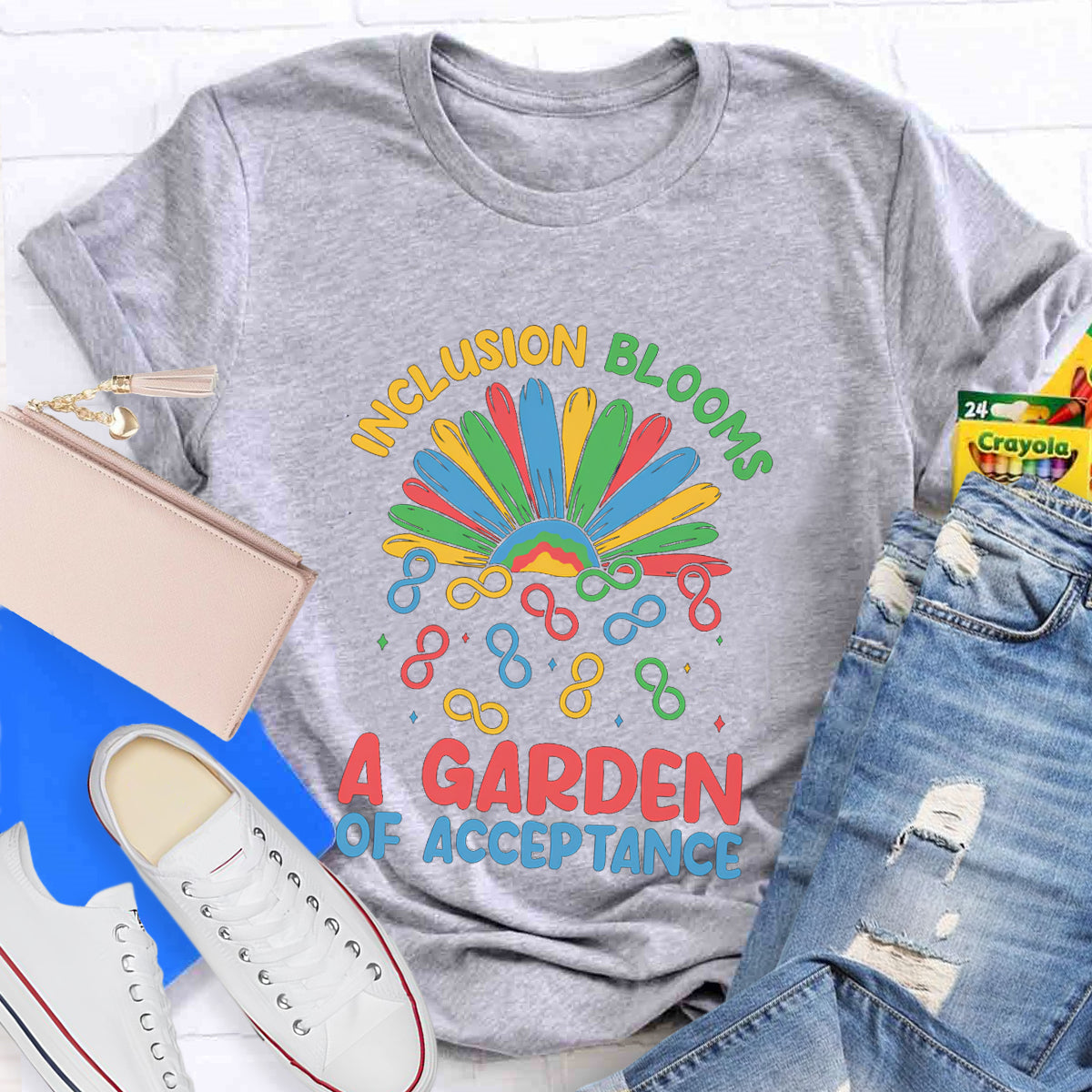 Inclusion Blooms A Garden Of Acceptance T-Shirt