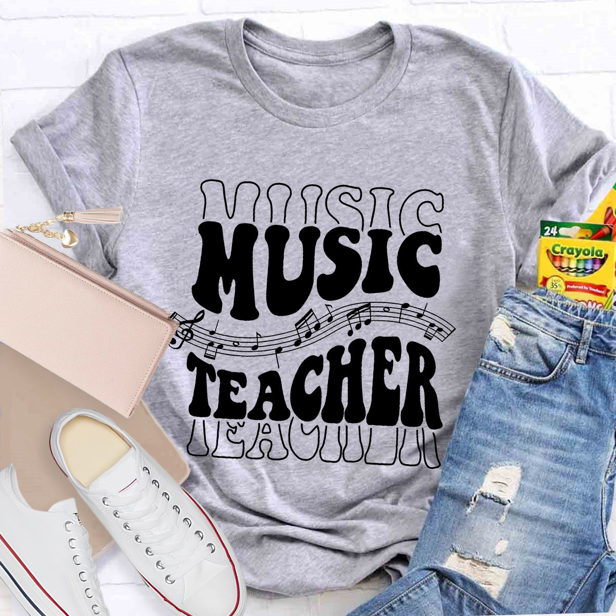 Musical Note Music Teacher T-Shirt