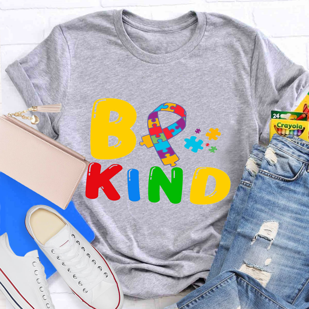 Be Kind Autism Puzzle T-Shirt