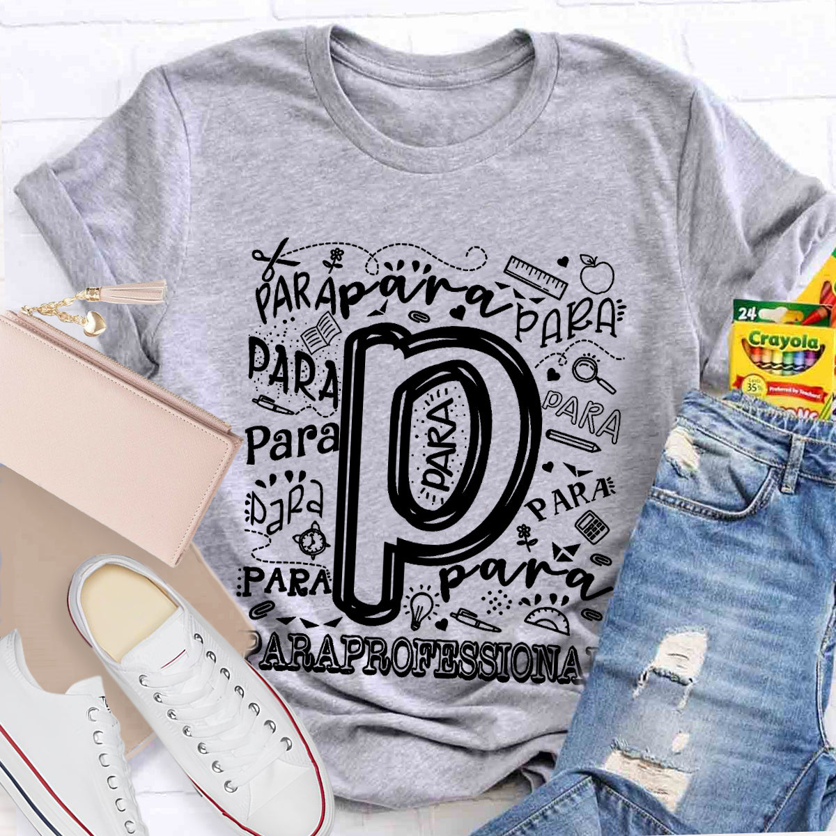Para Professional Letter Pencil T-Shirt
