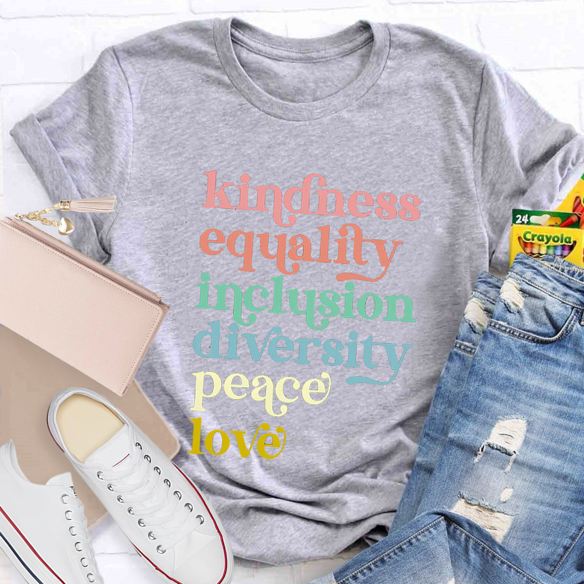 Kindness Equality Inclusion Diversity Peace Hope T-Shirt