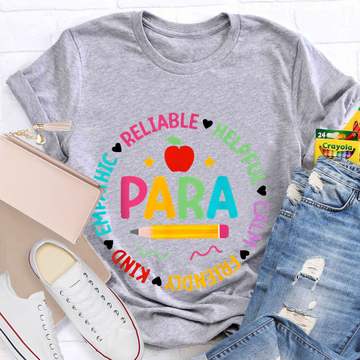 Para Teacher Helpful Calm T-Shirt