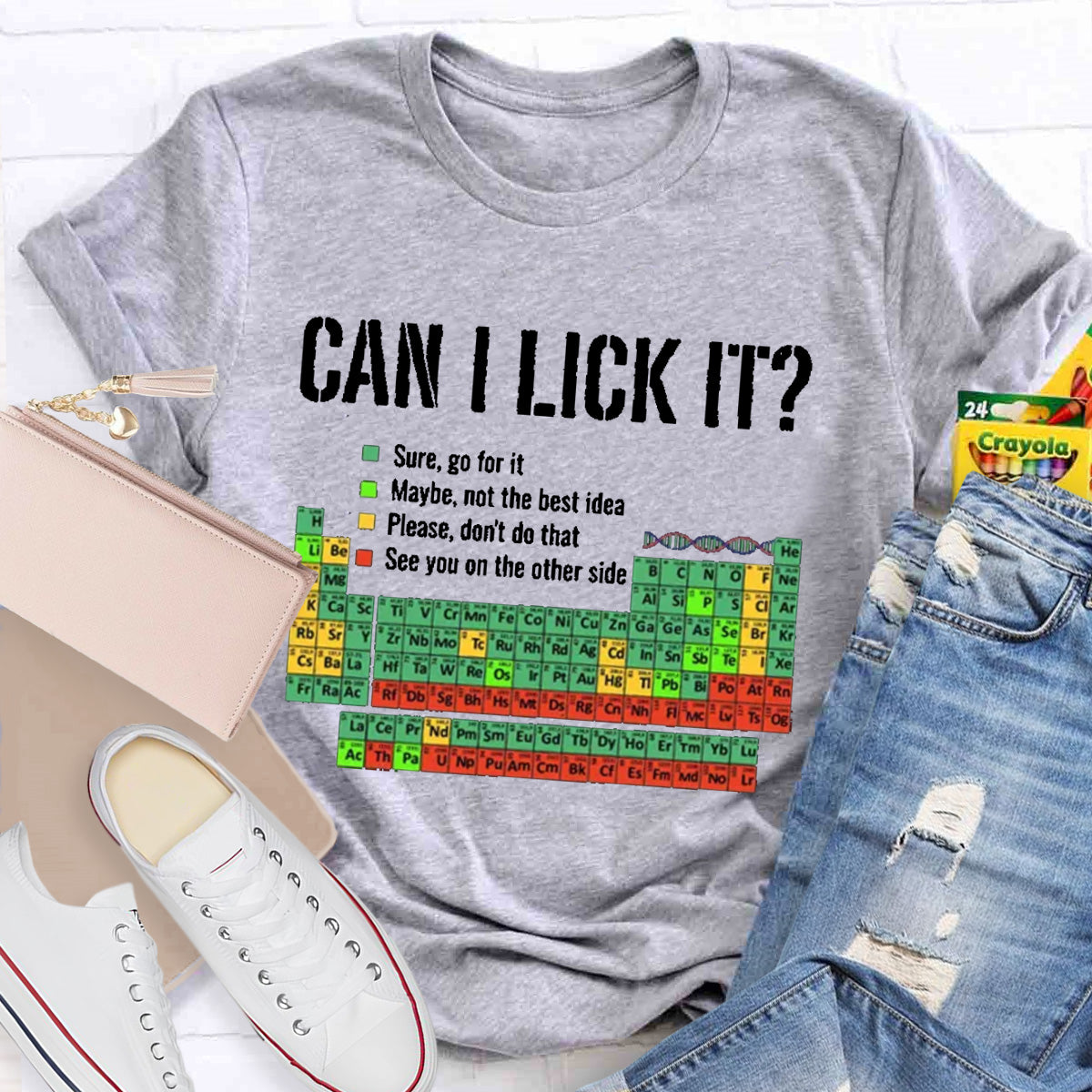 Can I Lick It Funny Science Teacher T-Shirt