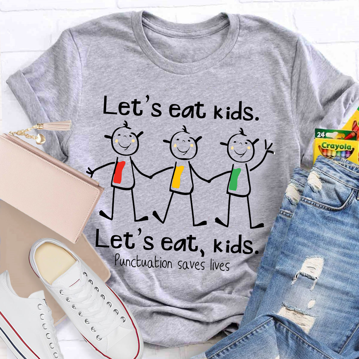Let‘s Eat Kids Teacher T-Shirt