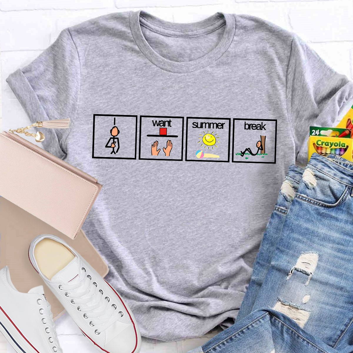 I Want Summer Break Teacher T-Shirt