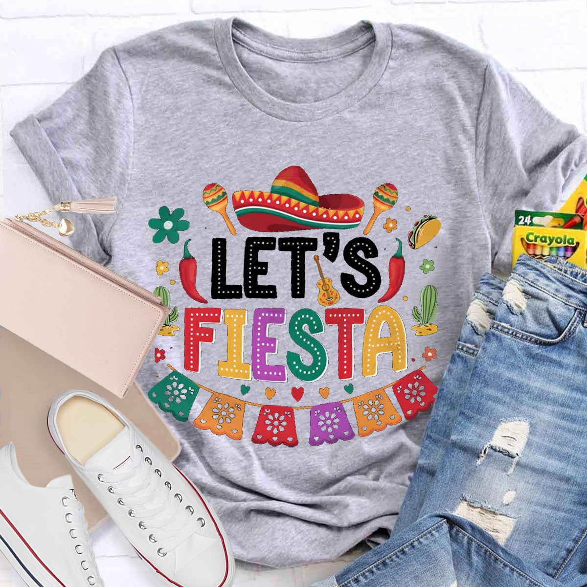 Let's Fiesta Teacher T-Shirt