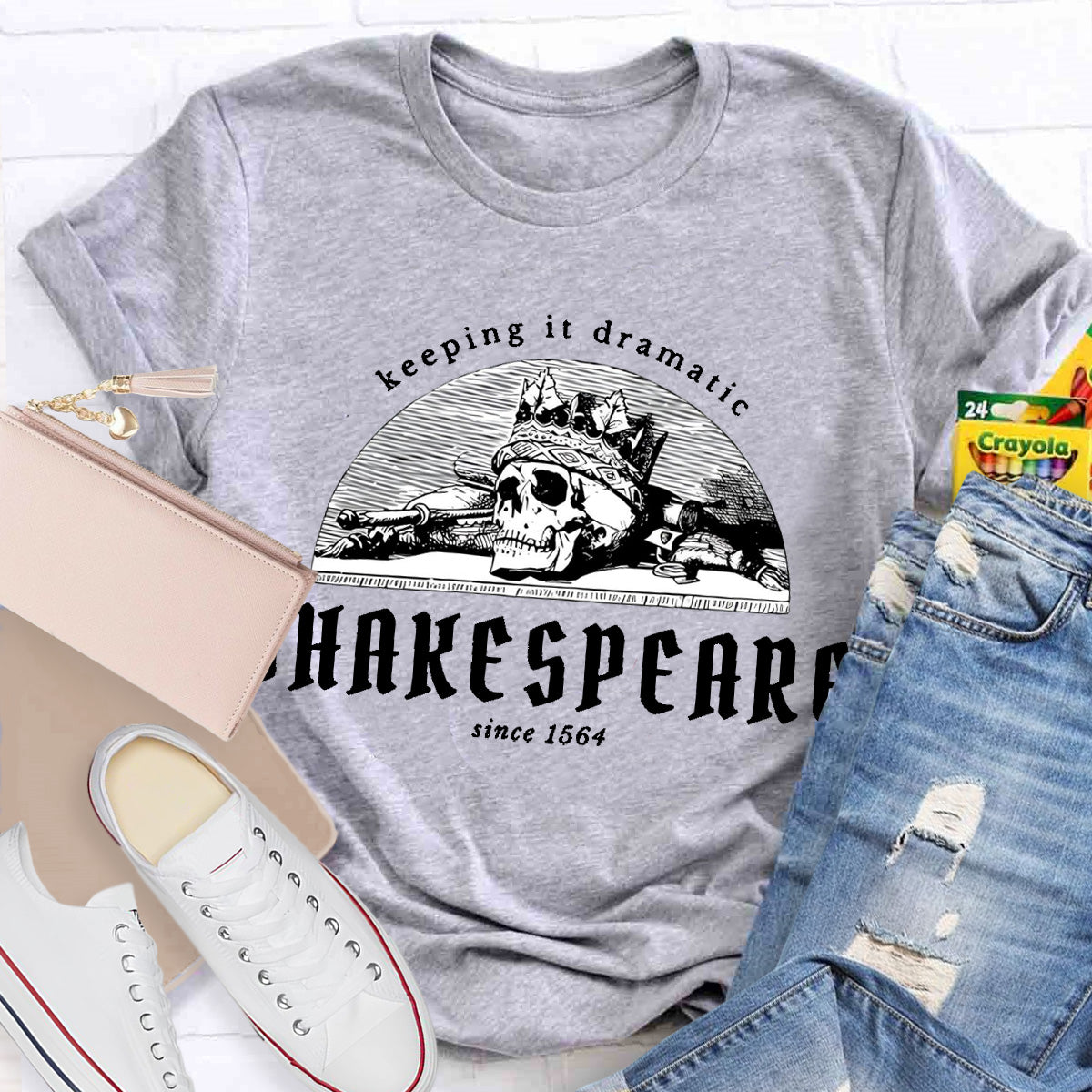 Shakespeare Keeping It Dramatic Teacher T-Shirt