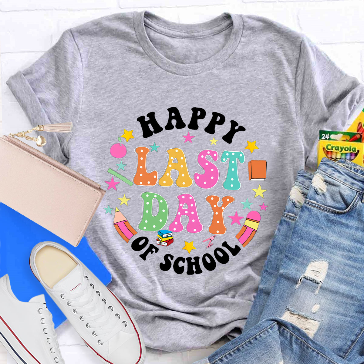 Happy Last Day Of School Books T-Shirt