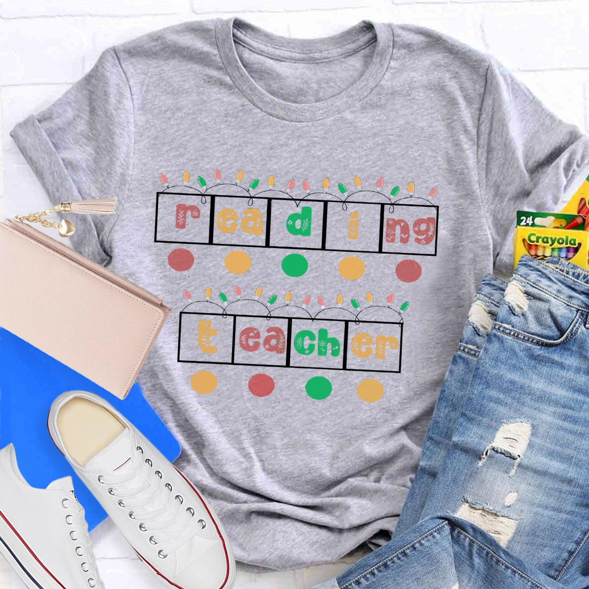 Christmas Reading Teacher T-Shirt