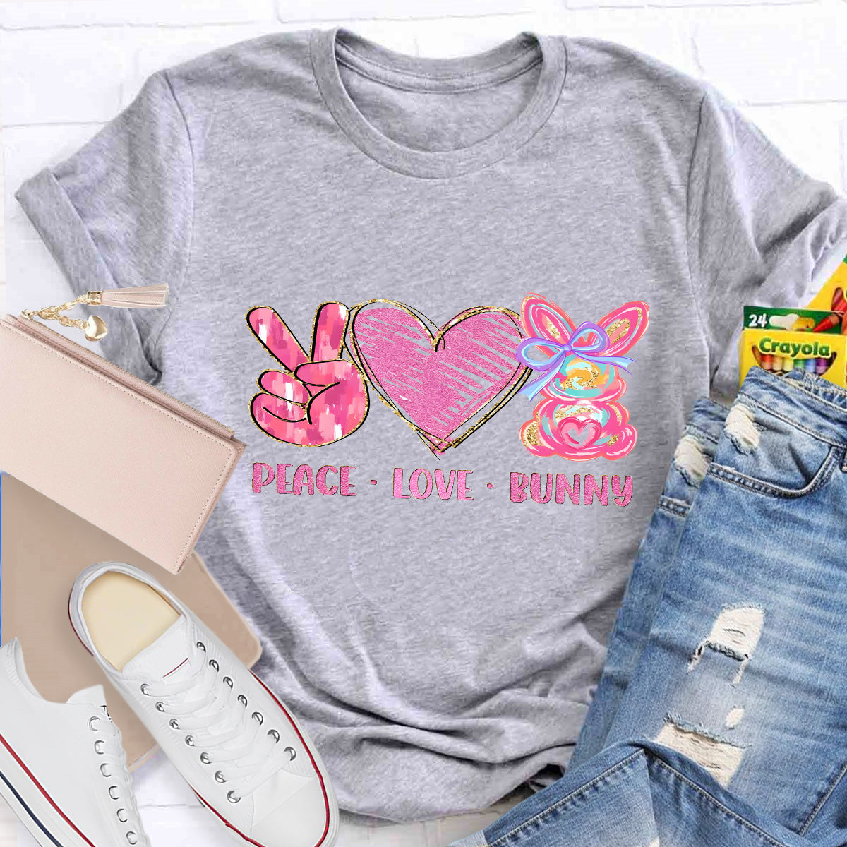 Peace And Love Teacher T-Shirt