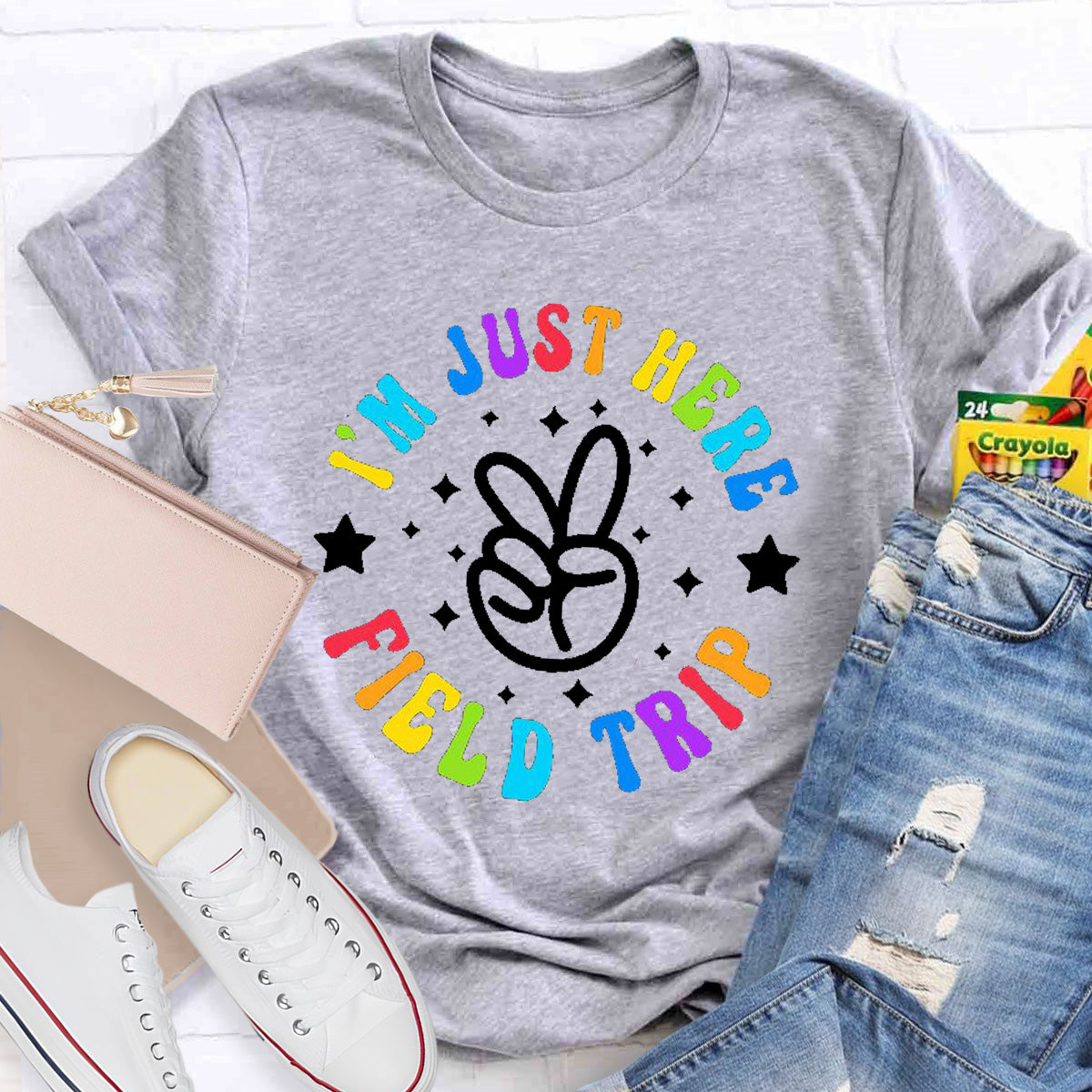 I'm  Just Here Field Trip Teacher T-Shirt