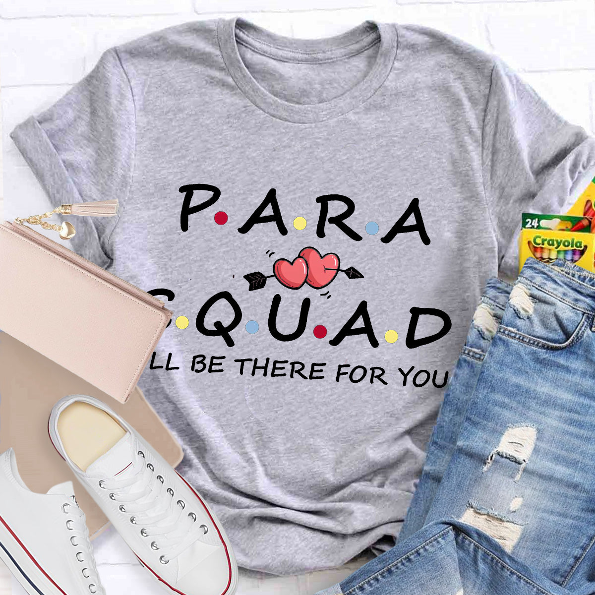 Para Squad I'll Be There For You Teacher T-Shirt