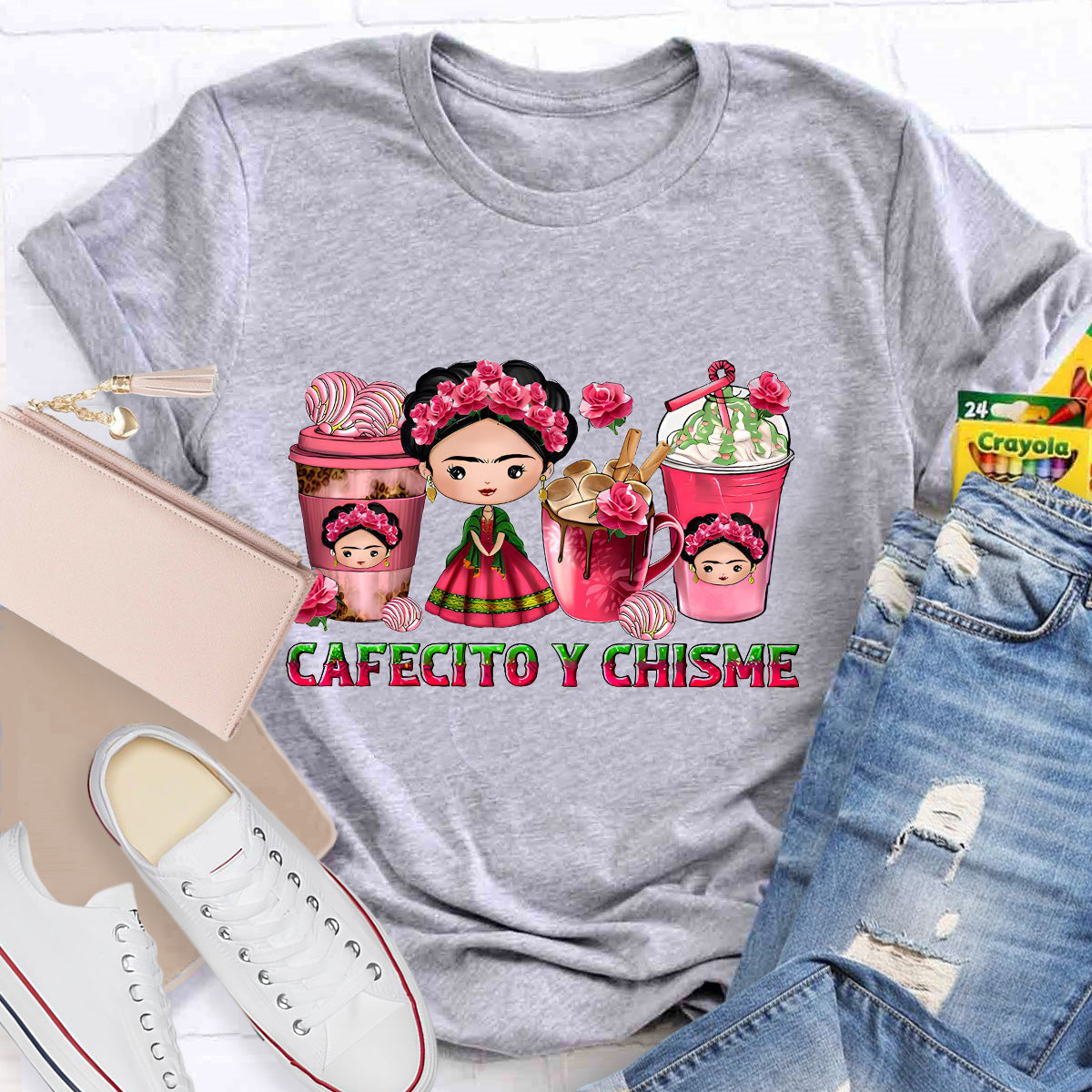 Cafecito Y Chisme Spanish Teacher T-Shirt