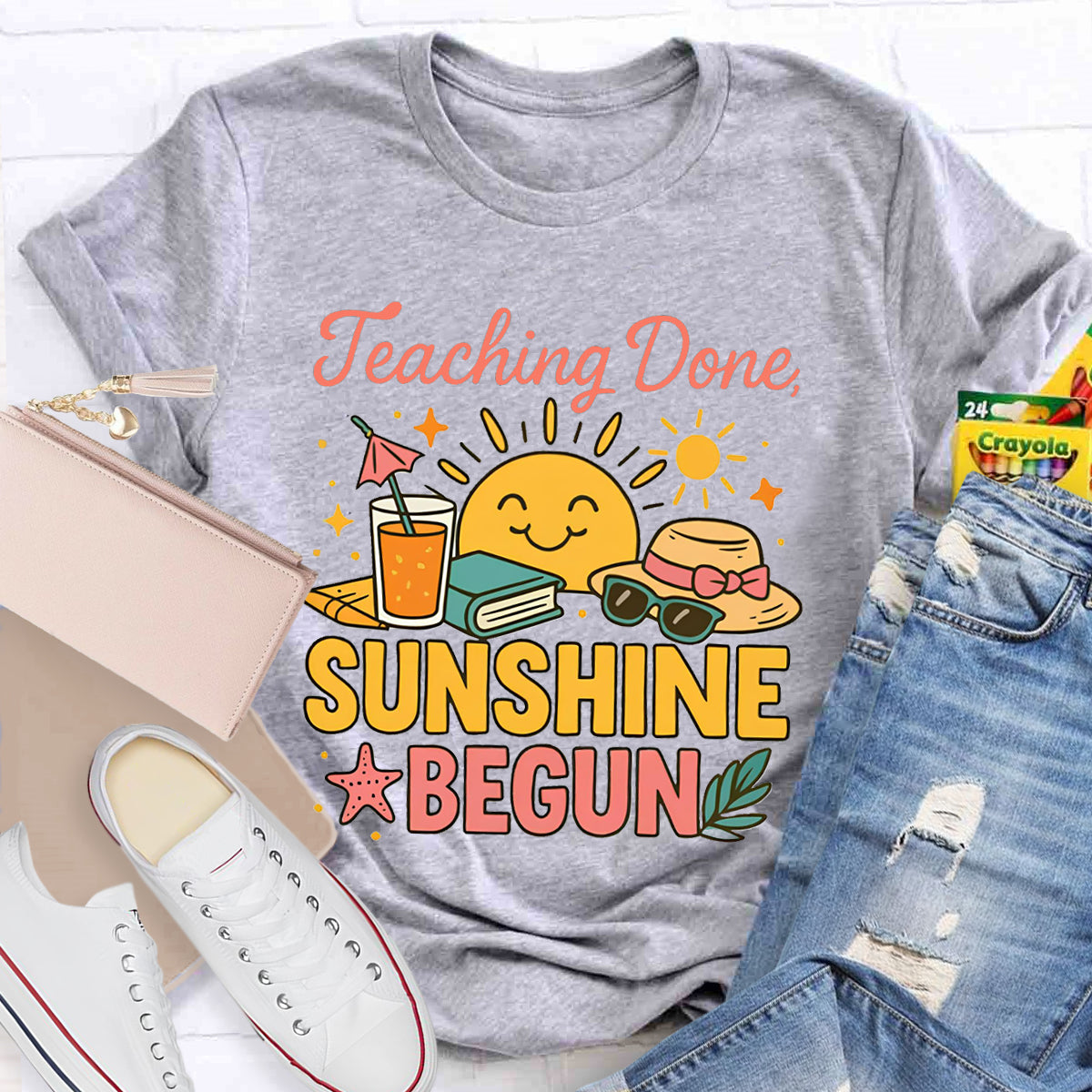 Teaching Done Sunshine Begun T-Shirt