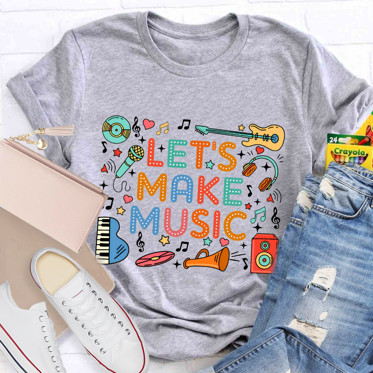 Let's  Make Music Teacher T-Shirt
