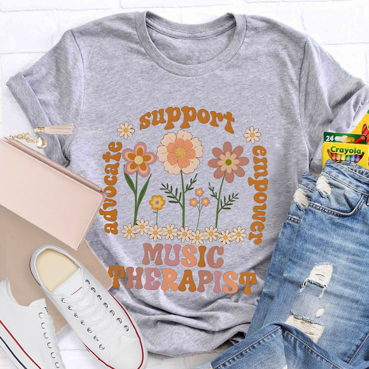 Music Therapist Support Teacher T-Shirt