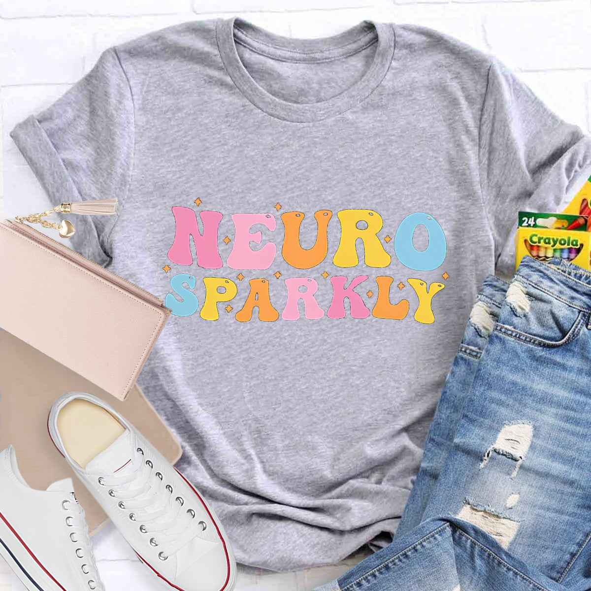 Neuro Sparkly Teacher T-Shirt