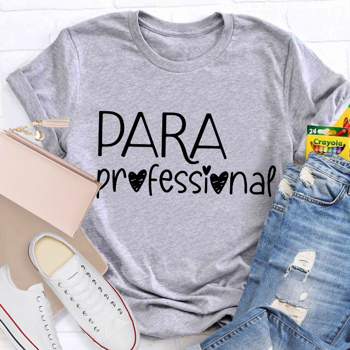 Para Professional Heart Teacher T-Shirt