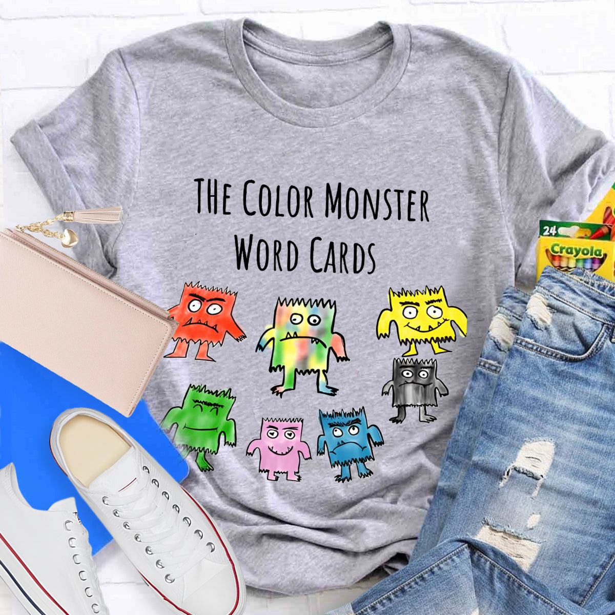 The Color Monster Word Card T-Shirt
