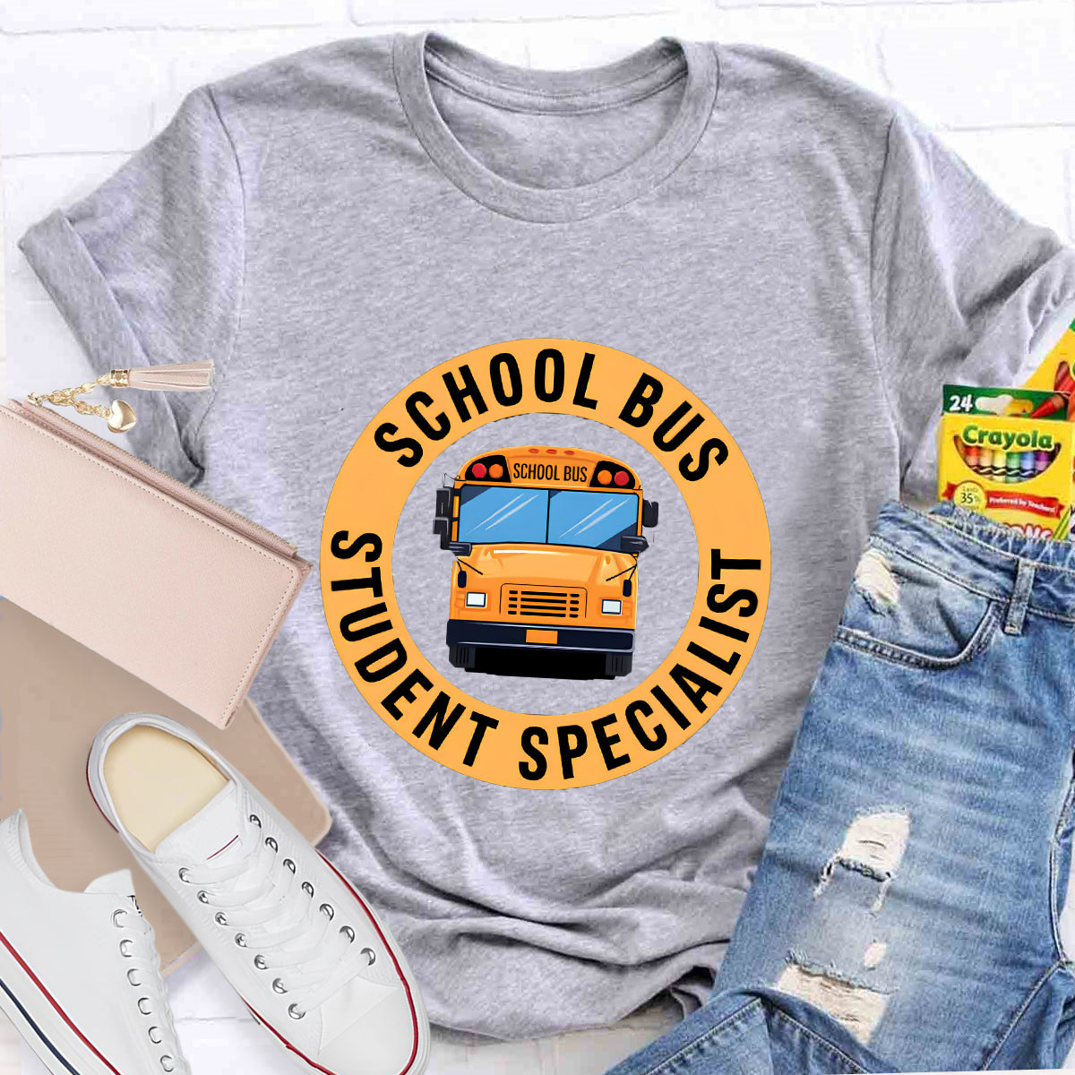 School Bus Student Specialist Teacher T-Shirt