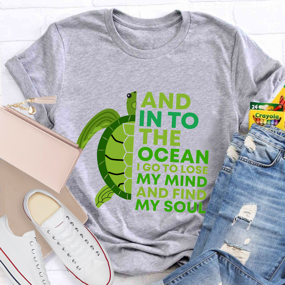 And Into The Ocean I Go To Lose My Mind Find My Soul  T-Shirt