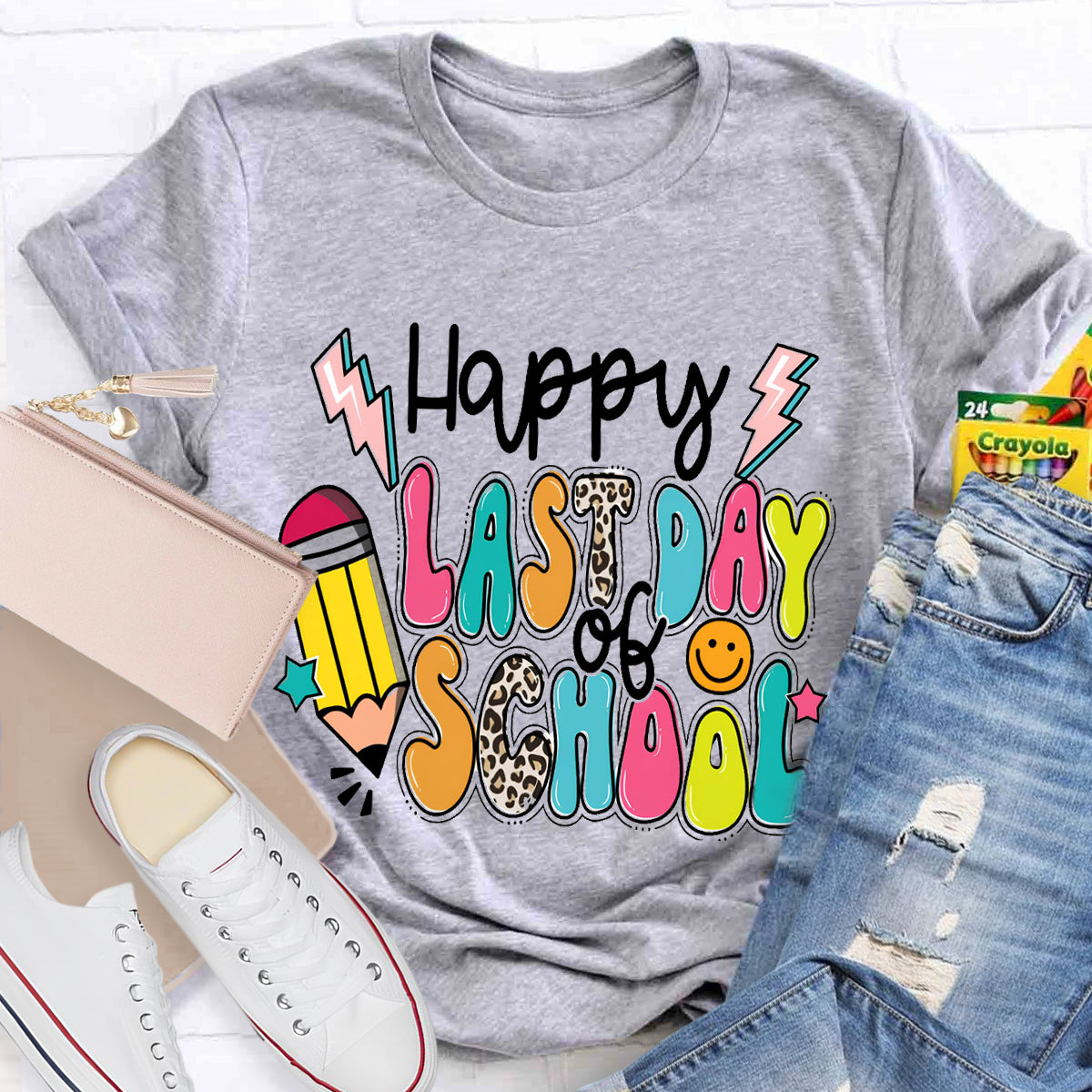 Happy Last Day Of School Pencil T-shirt