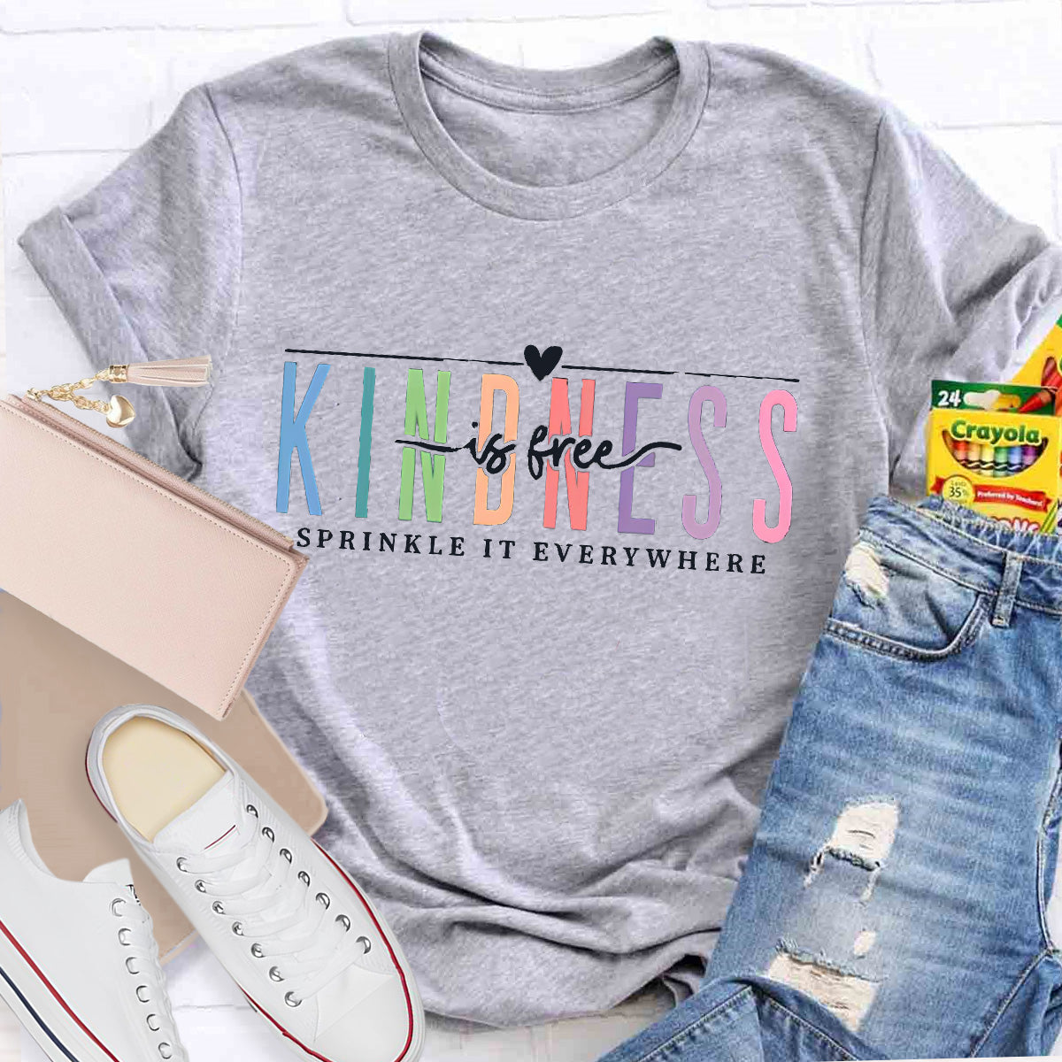 Kindness Is Free Sprinkle It Everywhere Teacher T-Shirt