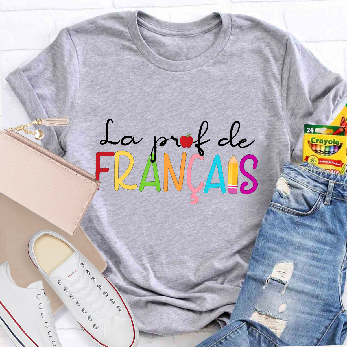 La Prof De Francais French Teacher T-Shirt