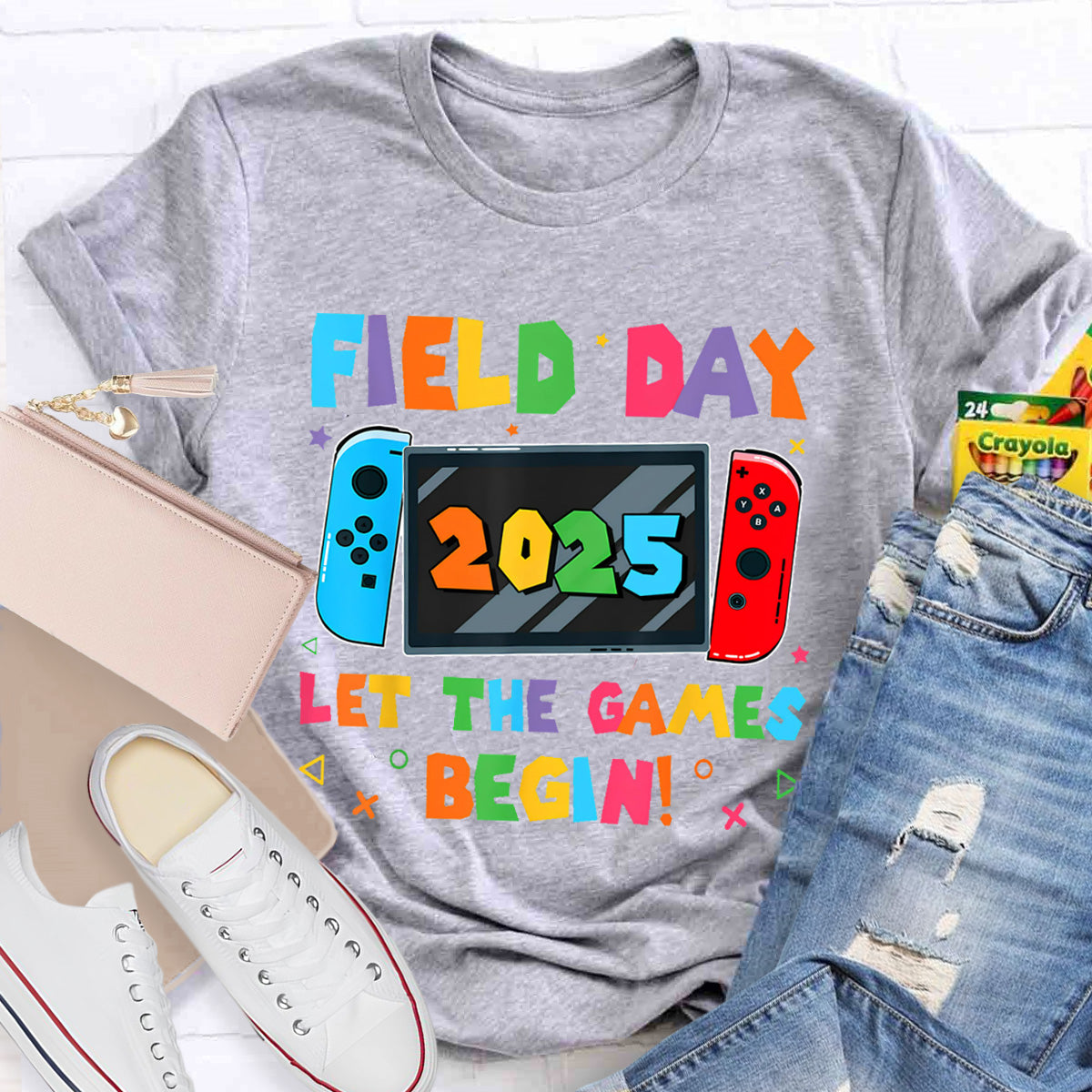 Personalized Year Field Day Let The Games Begin  Teacher T-Shirt