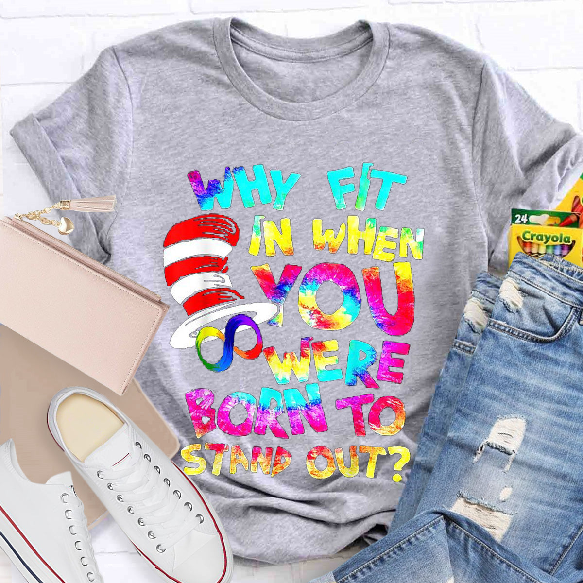Born To Stand Out Teacher T-Shirt