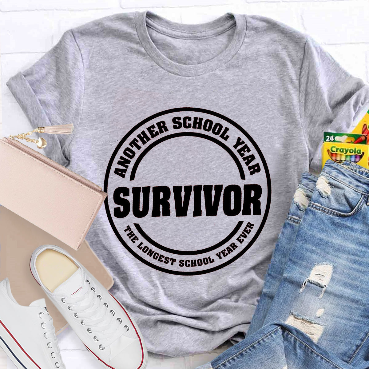 Another School Year Survivor The Longest School Year Ever Teacher T-Shirt
