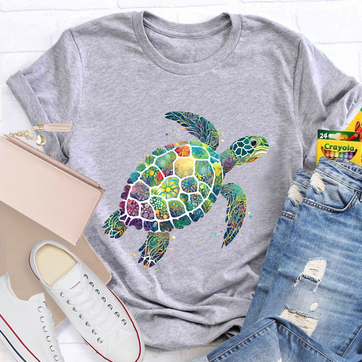 Ocean Inspired Turtle T-Shirt